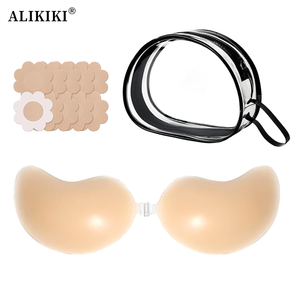 Backless Bra Sticky - Set Bra Tempel Tak Terlihat dan