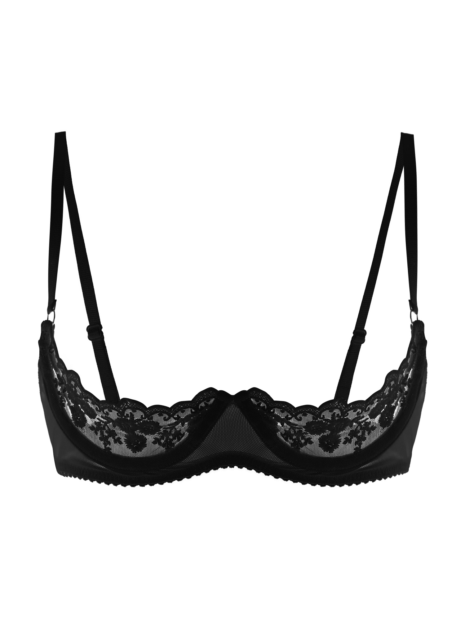 Bra Wanita Seksi dengan Cup Te - Sheer Mesh Bra ulasan dan harga