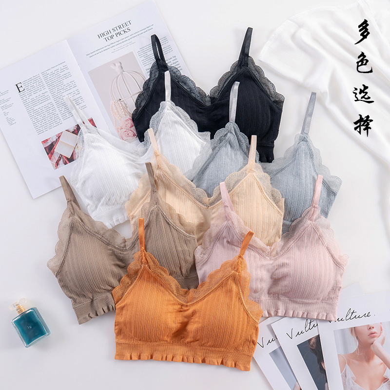 Bra Push Up Lingerie seksi 3D, - Lace Bralette Set ulasan dan harga