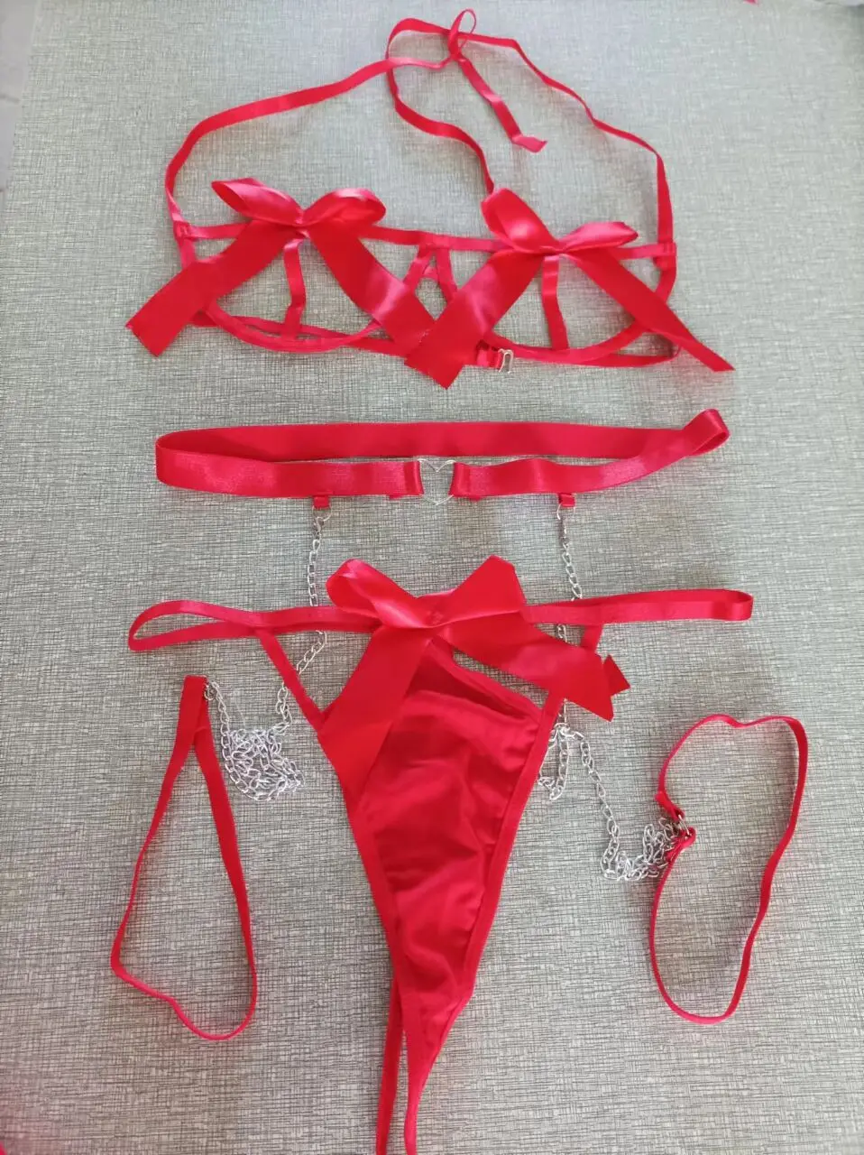 Lingerie seksi wanita pakaian  - Lace Bralette Set ulasan dan harga